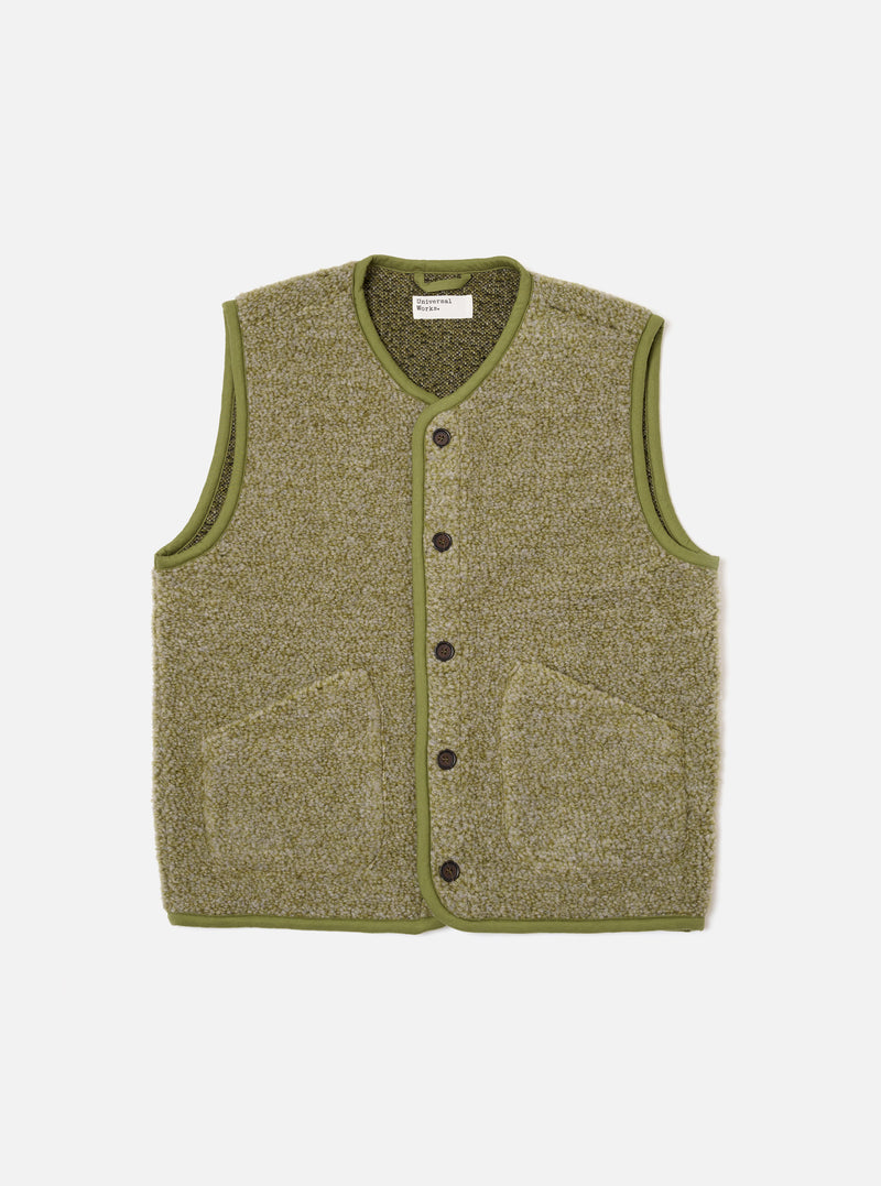 Light Olive Alvar Fleece Lancaster Gilet