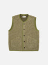 Light Olive Alvar Fleece Lancaster Gilet
