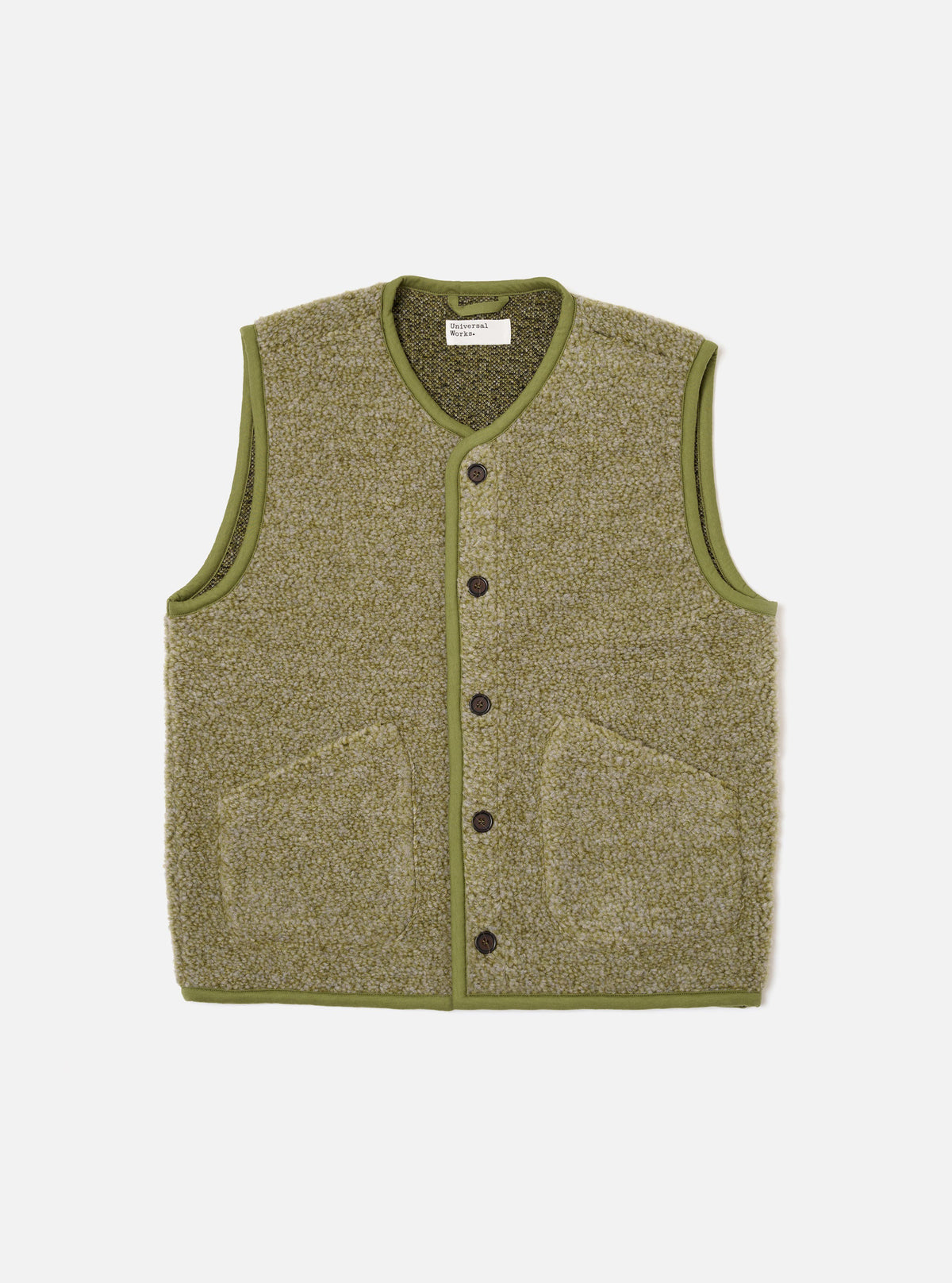 Light Olive Alvar Fleece Lancaster Gilet