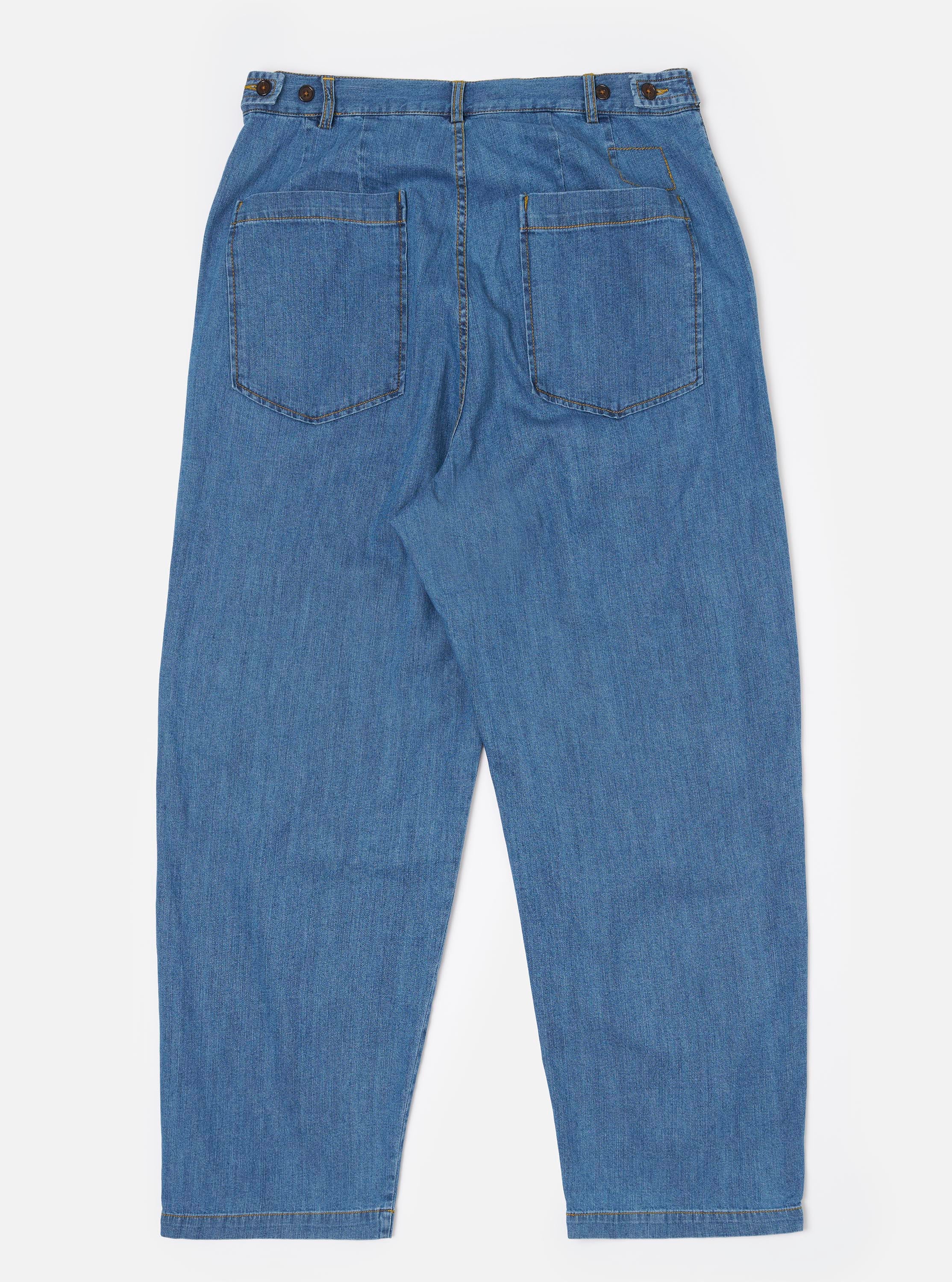 Men's Washed Indigo 8oz Slub Denim Dutch Pant – Universal Works