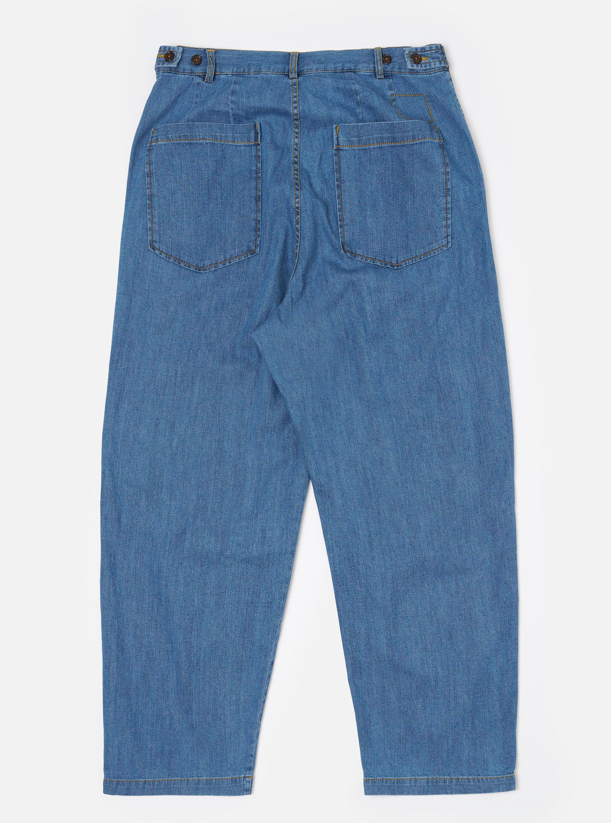 Washed Indigo 8oz Slub Denim Dutch Pant