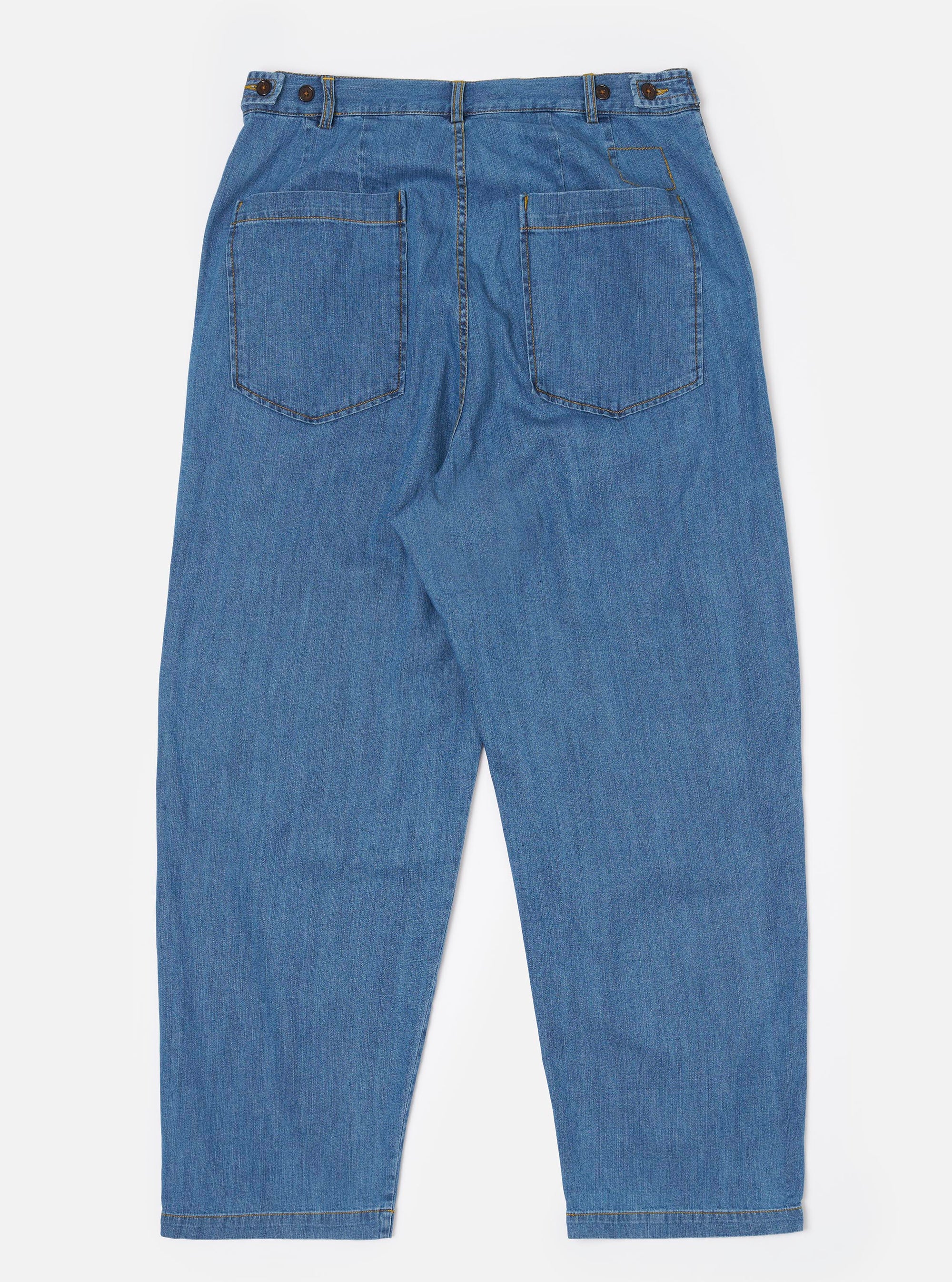 Washed Indigo 8oz Slub Denim Dutch Pant