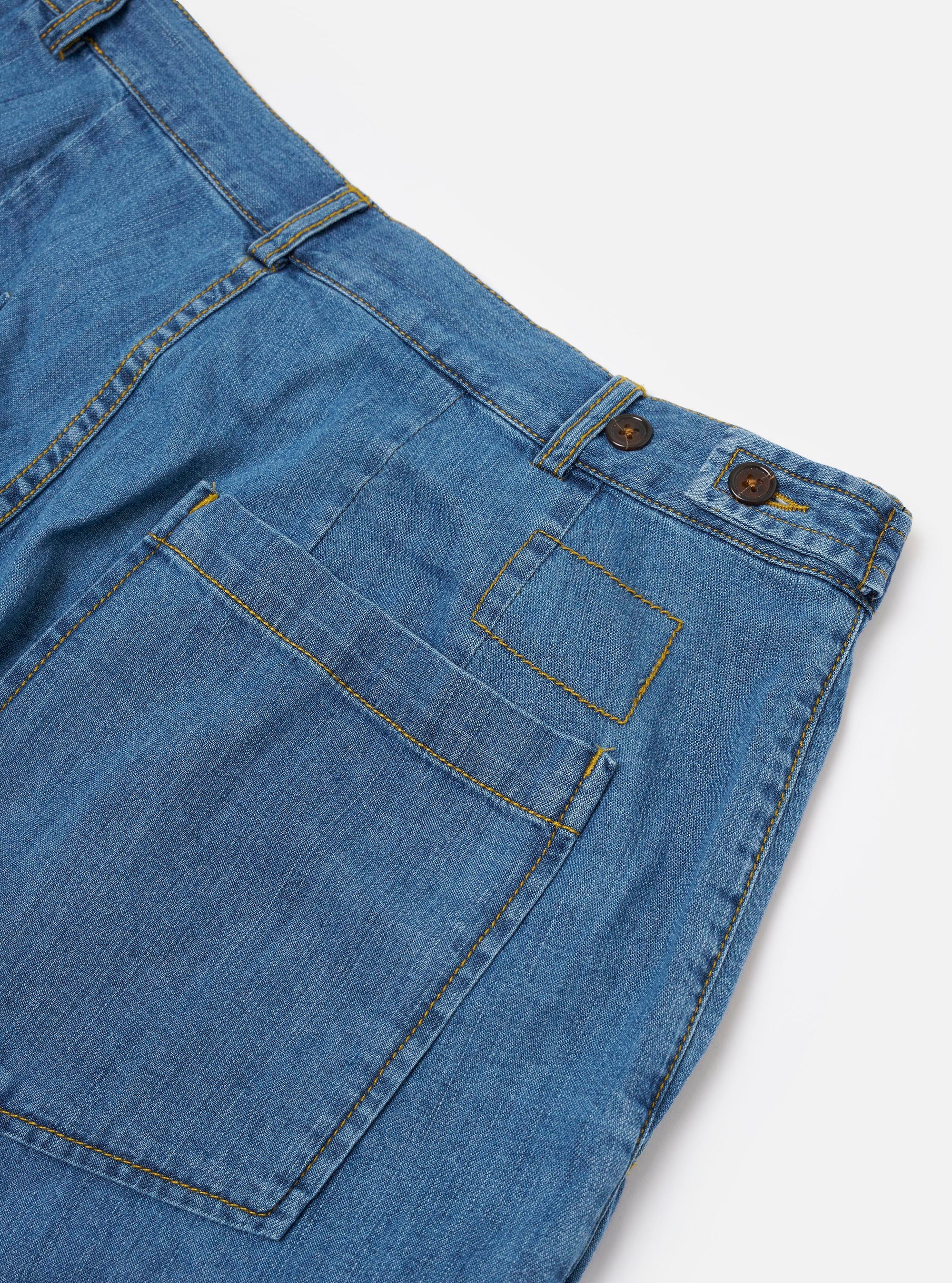 Washed Indigo 8oz Slub Denim Dutch Pant