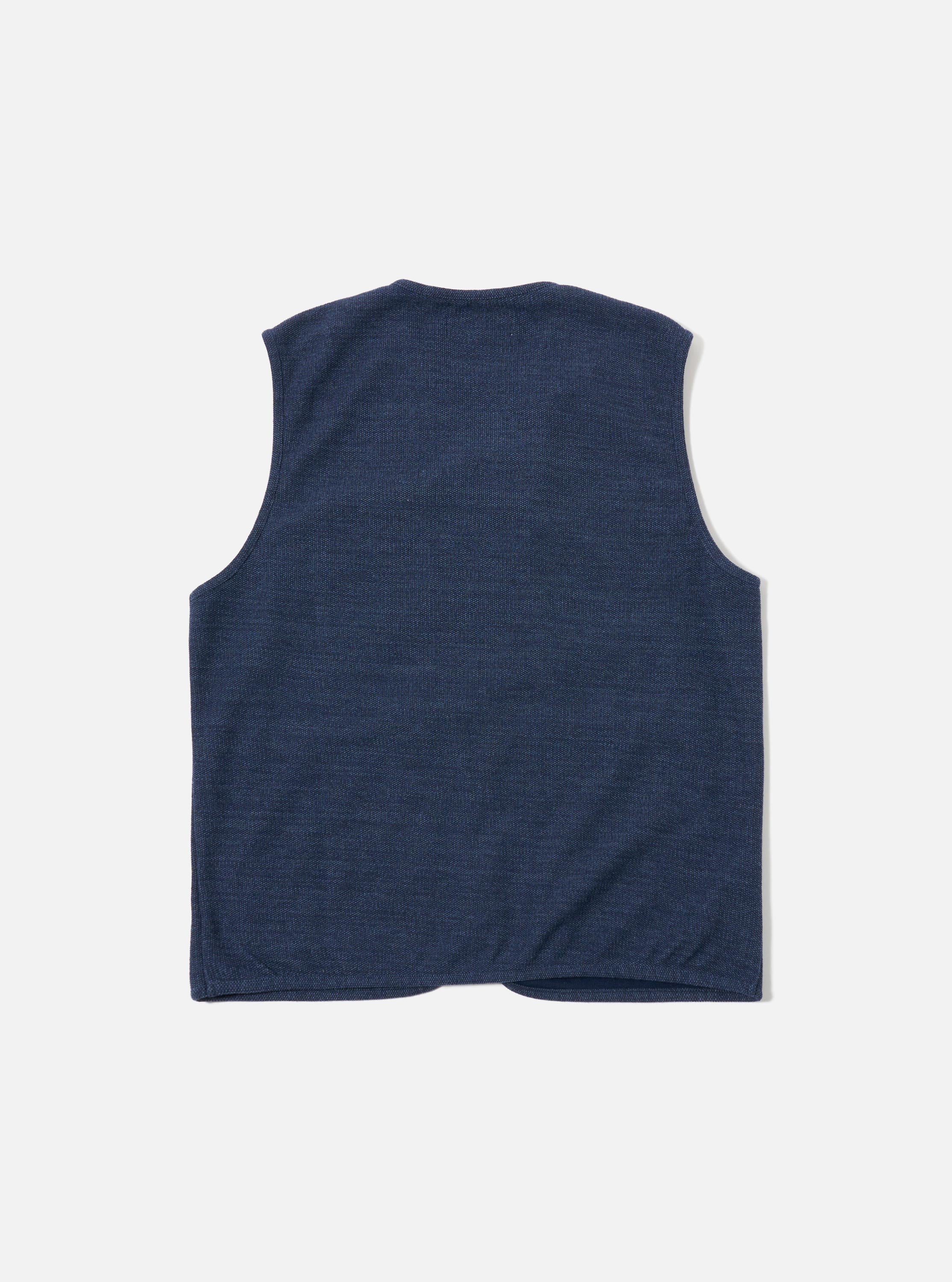 Men's Navy Maiorca Jersey Zip Gilet – Universal Works