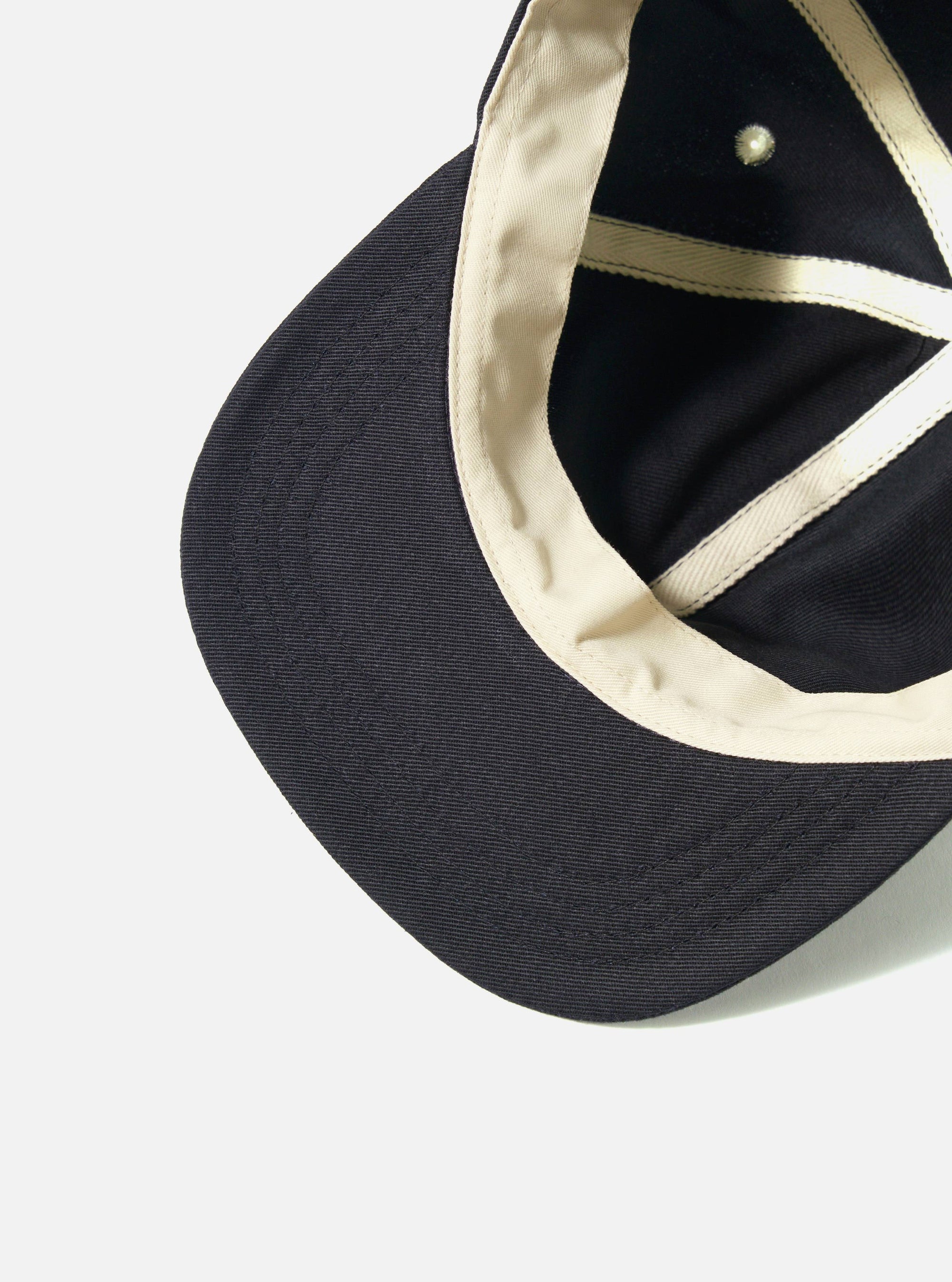 A. SOCIETY x Universal Works Black Twill Cotton Baseball Hat