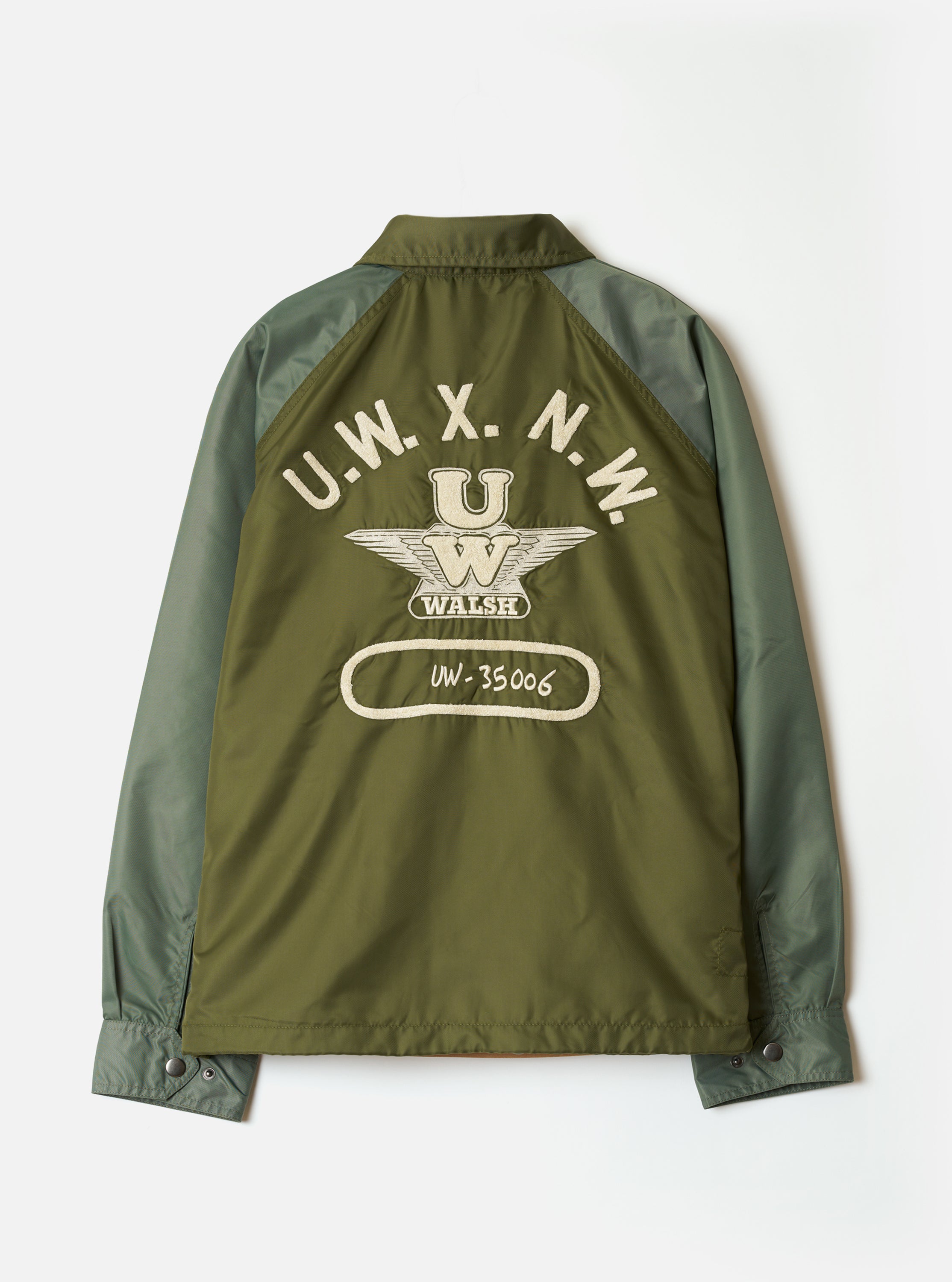 Men's Olive FLight Nylon Club Coach Jacket – Universal Works