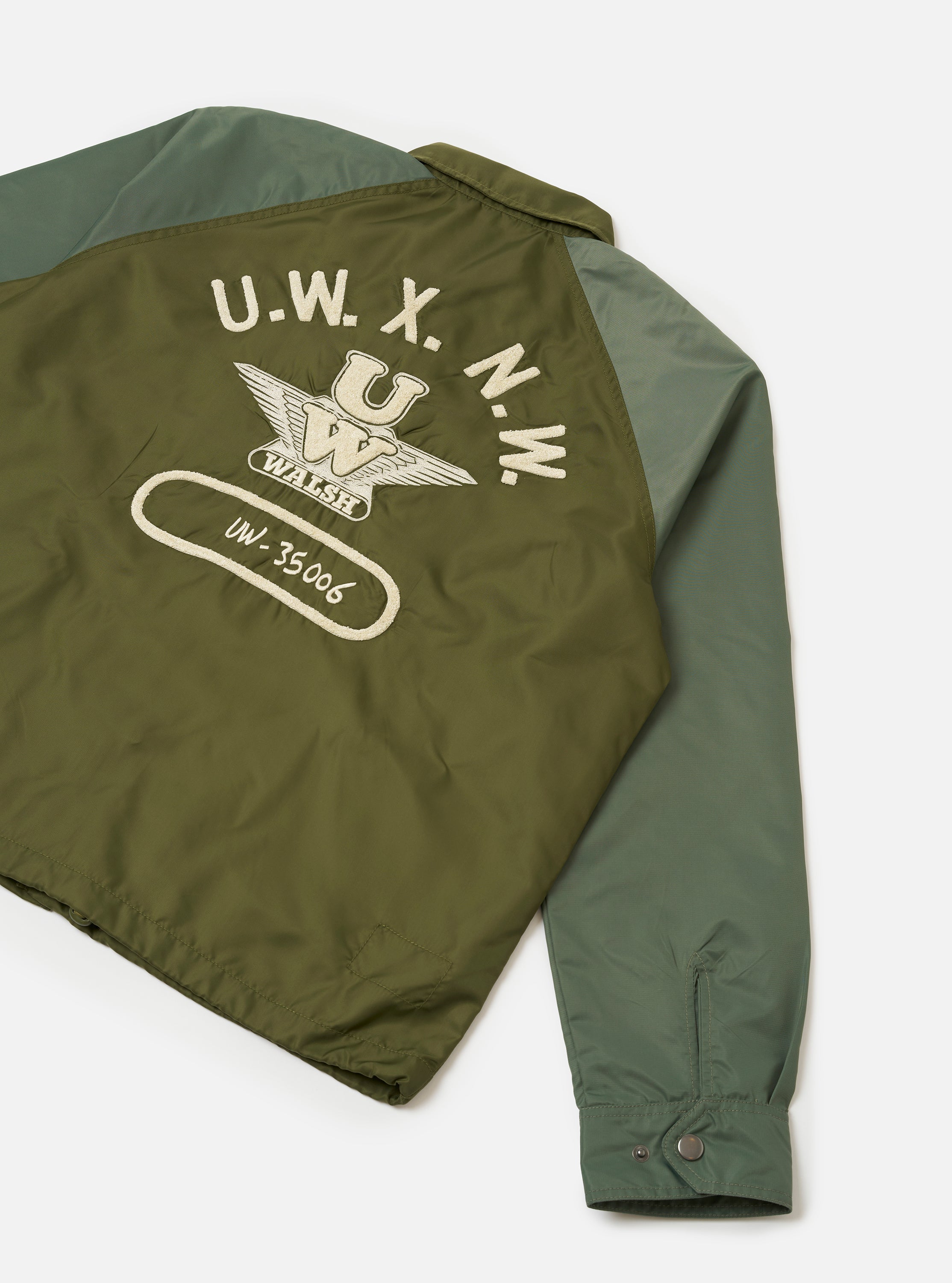Men's Olive FLight Nylon Club Coach Jacket – Universal Works