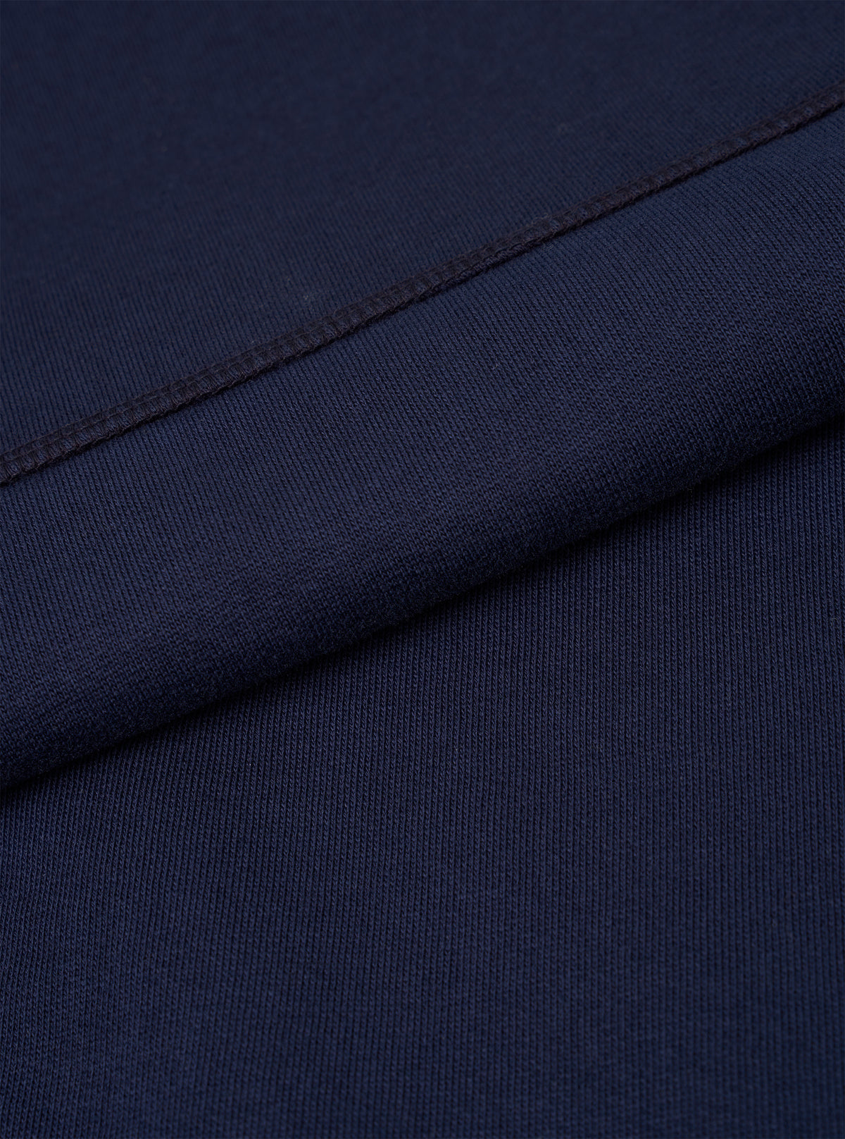 Walsh x Universal Works Navy Brushback Sweat Panelled Loose Sweatshirt