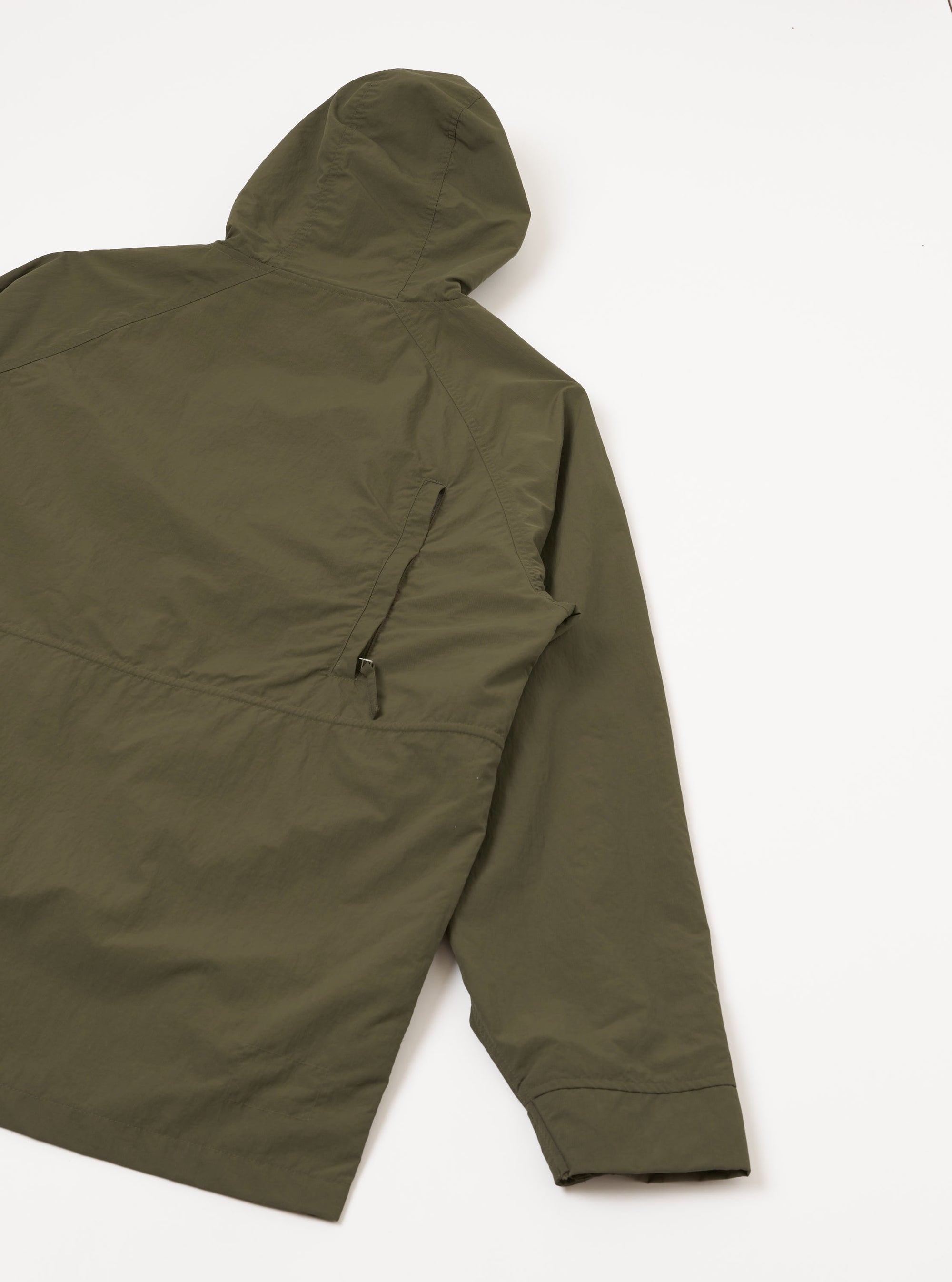 Olive WR Recycled Nylon Peak Parka