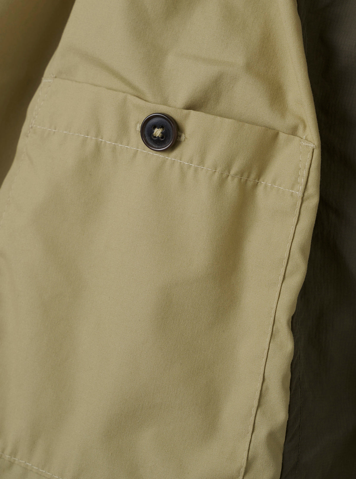 Olive WR Recycled Nylon Peak Parka