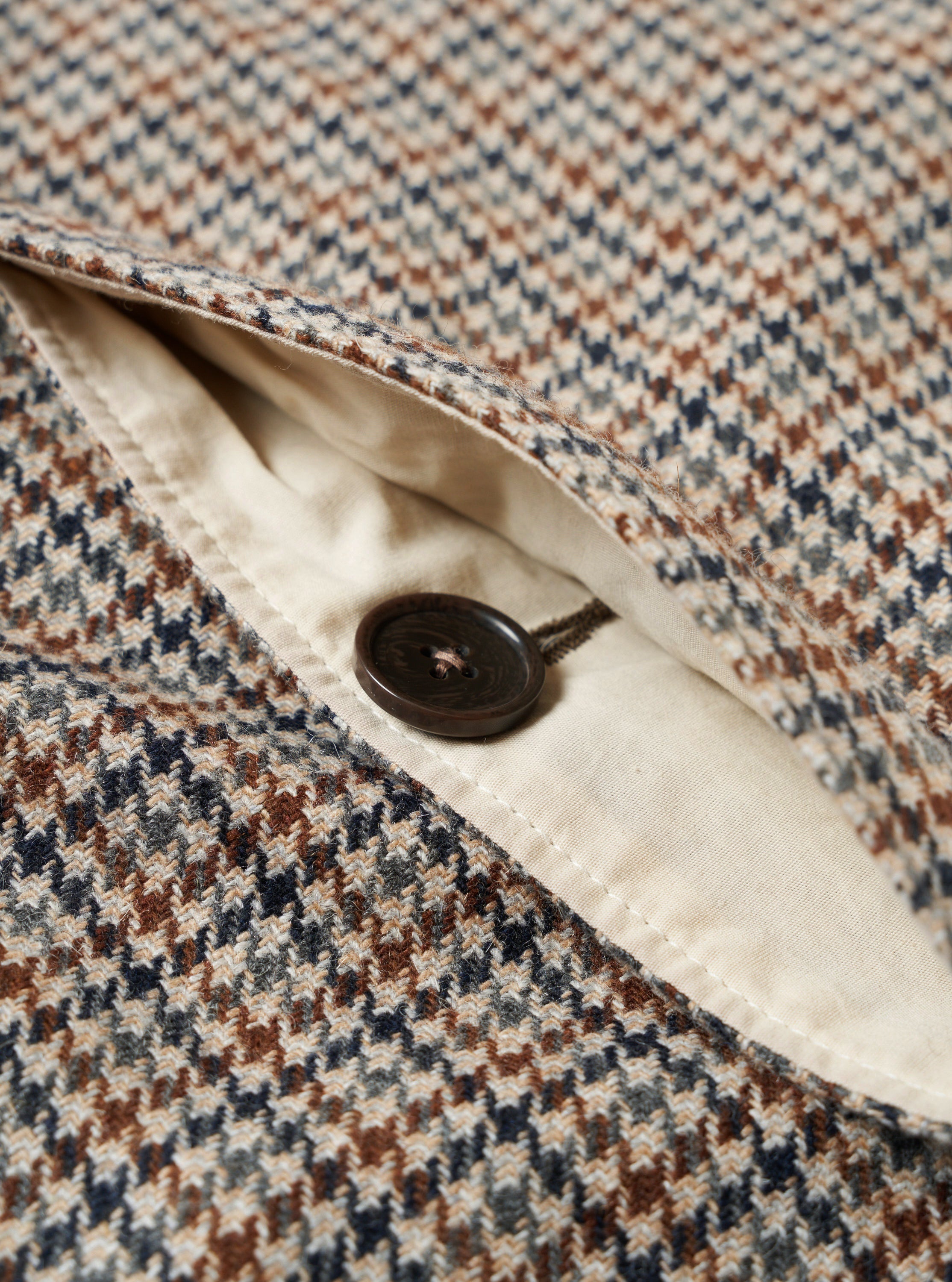 Men's Taupe Lester Dogtooth Stan Coat – Universal Works