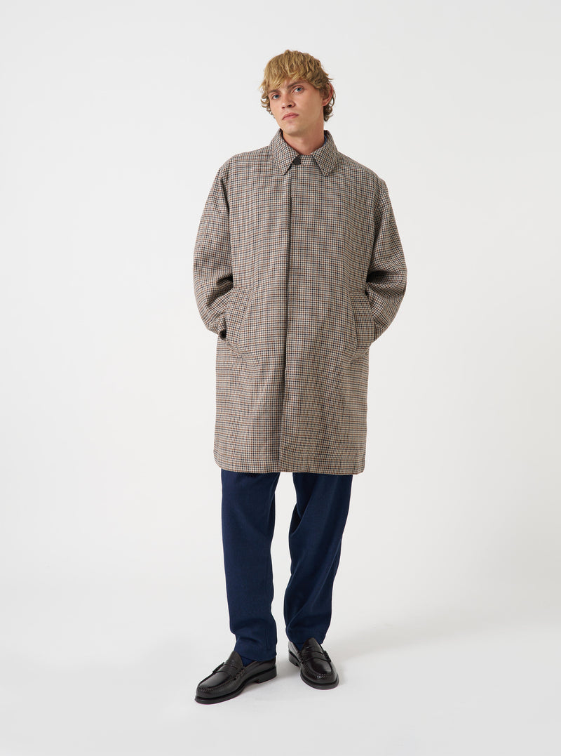 Taupe Lester Dogtooth Stan Coat