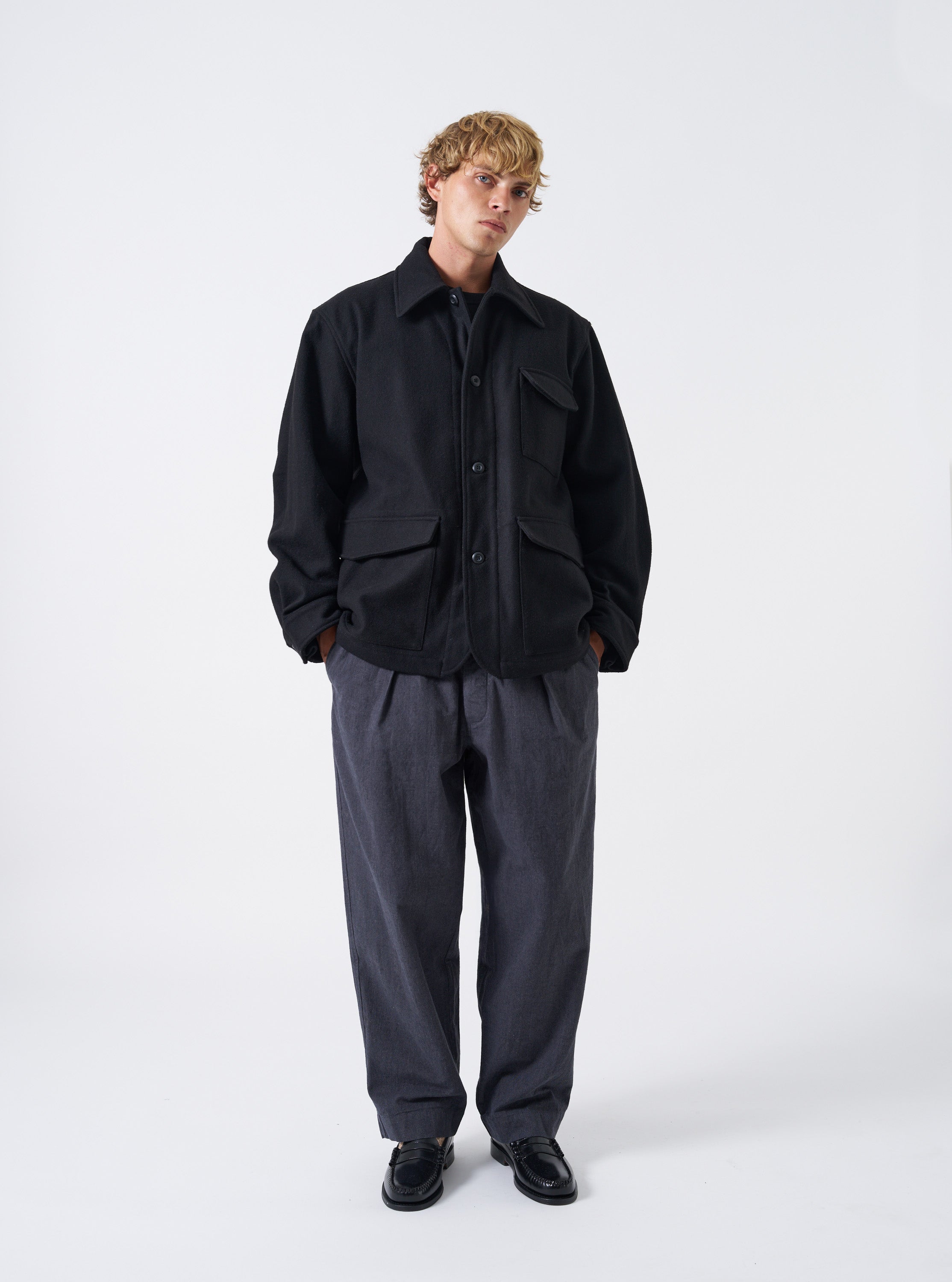Men's Black Mowbray Heavy Duty Jacket – Universal Works