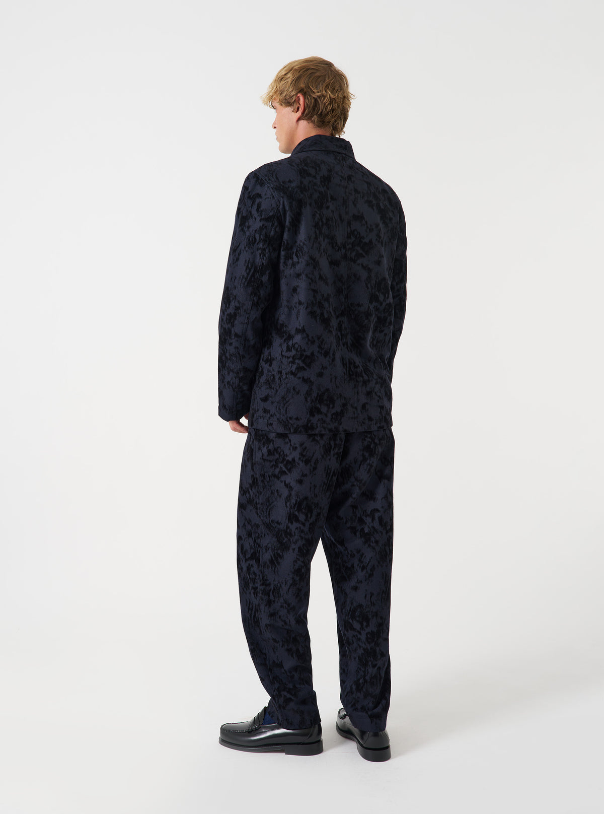 Black Be Bop Wool Mix OG Bakers Chore Jacket