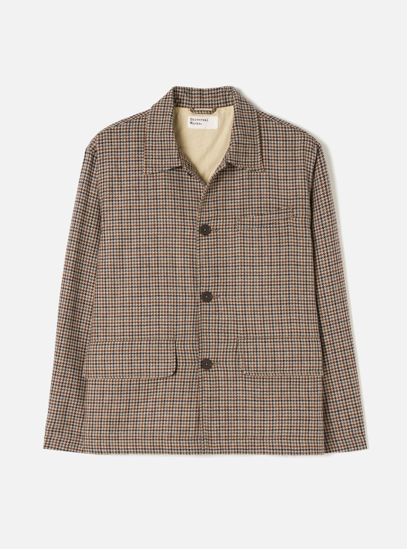 Taupe Lester Dogtooth Franck Jacket