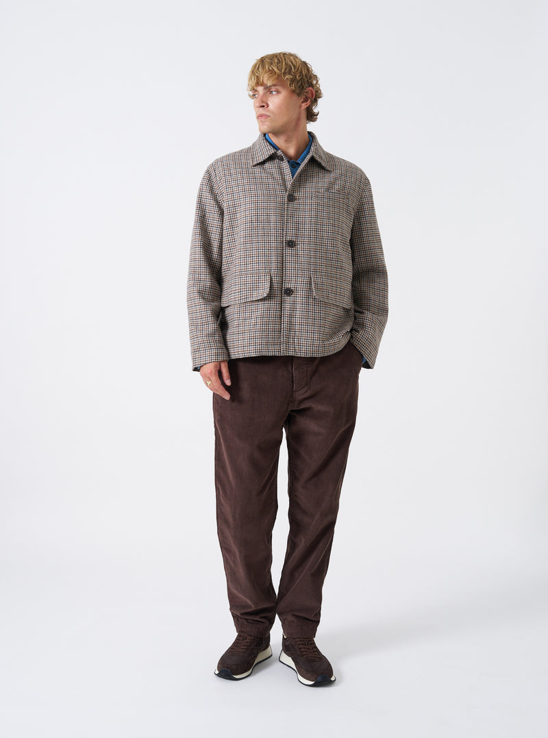 Taupe Lester Dogtooth Franck Jacket