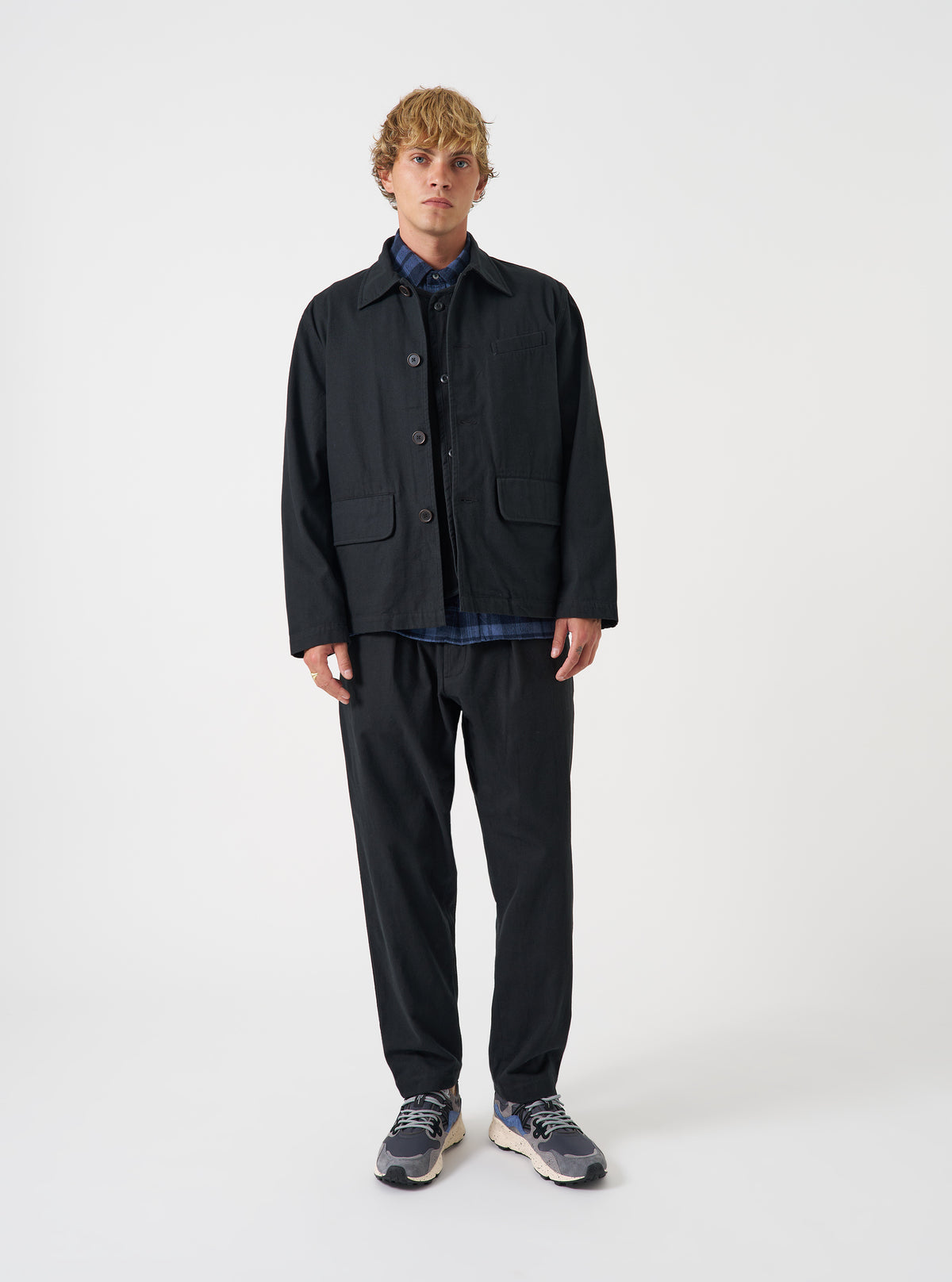 Black Brushed Moleskin Franck Jacket