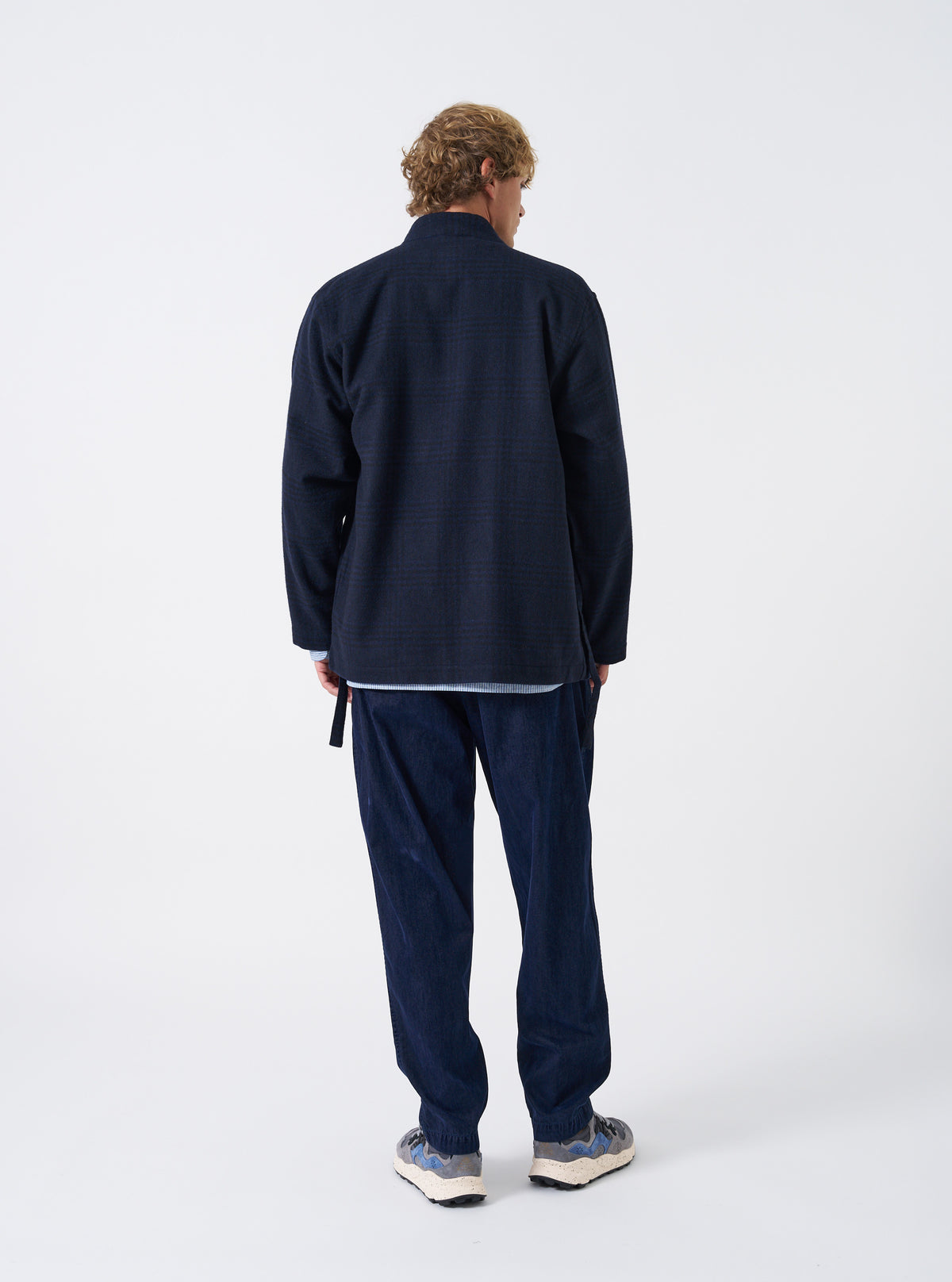 Navy Bob Wool Mix Kyoto Work Jacket