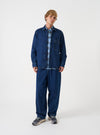 Indigo Contrast Stitch Work Denim Fatigue Shirt