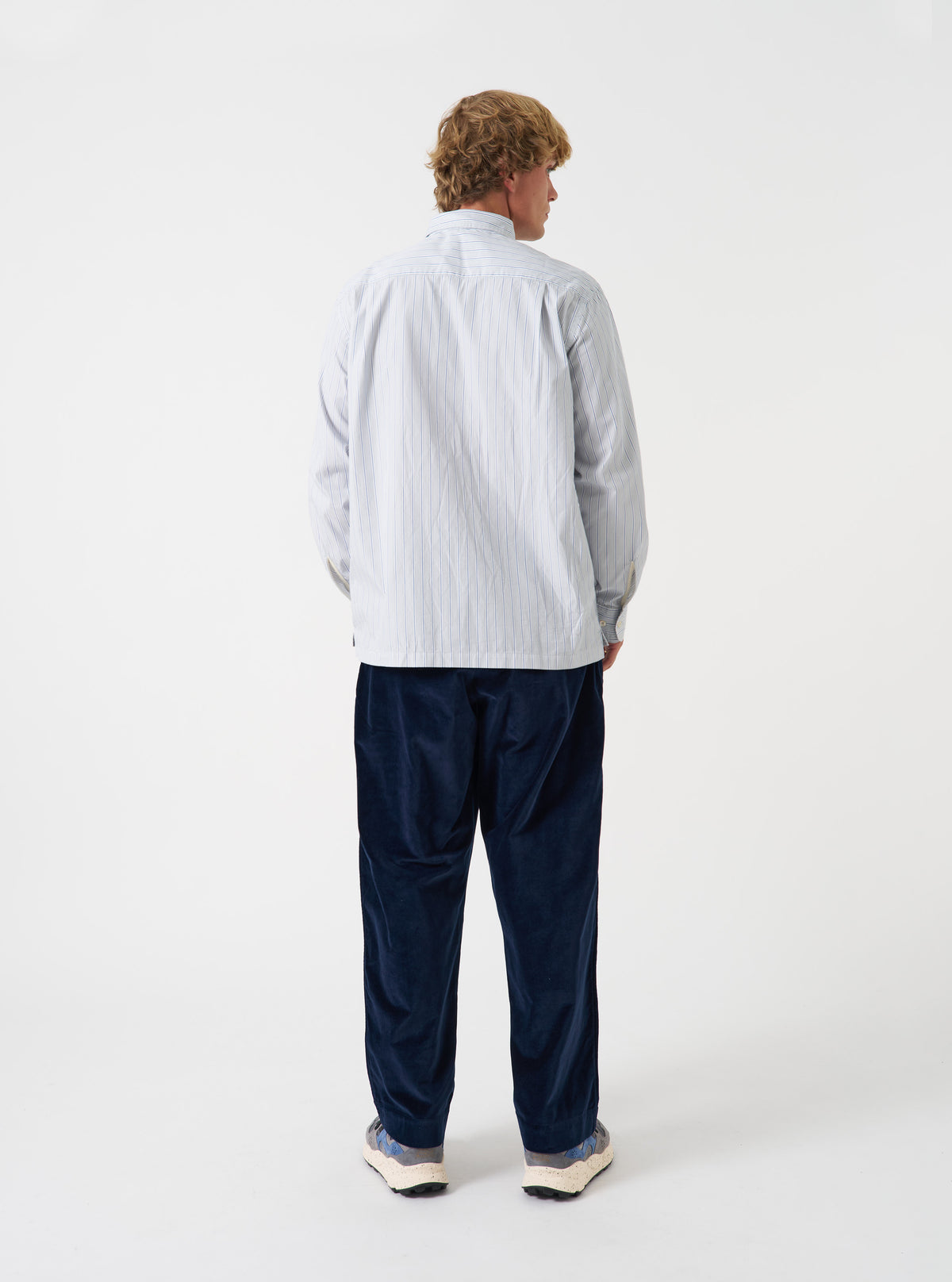Grey Stripe Refab Compact Cotton Lucky Shirt