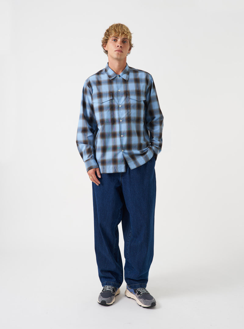 Blue Check Charlie Check Attendant Shirt