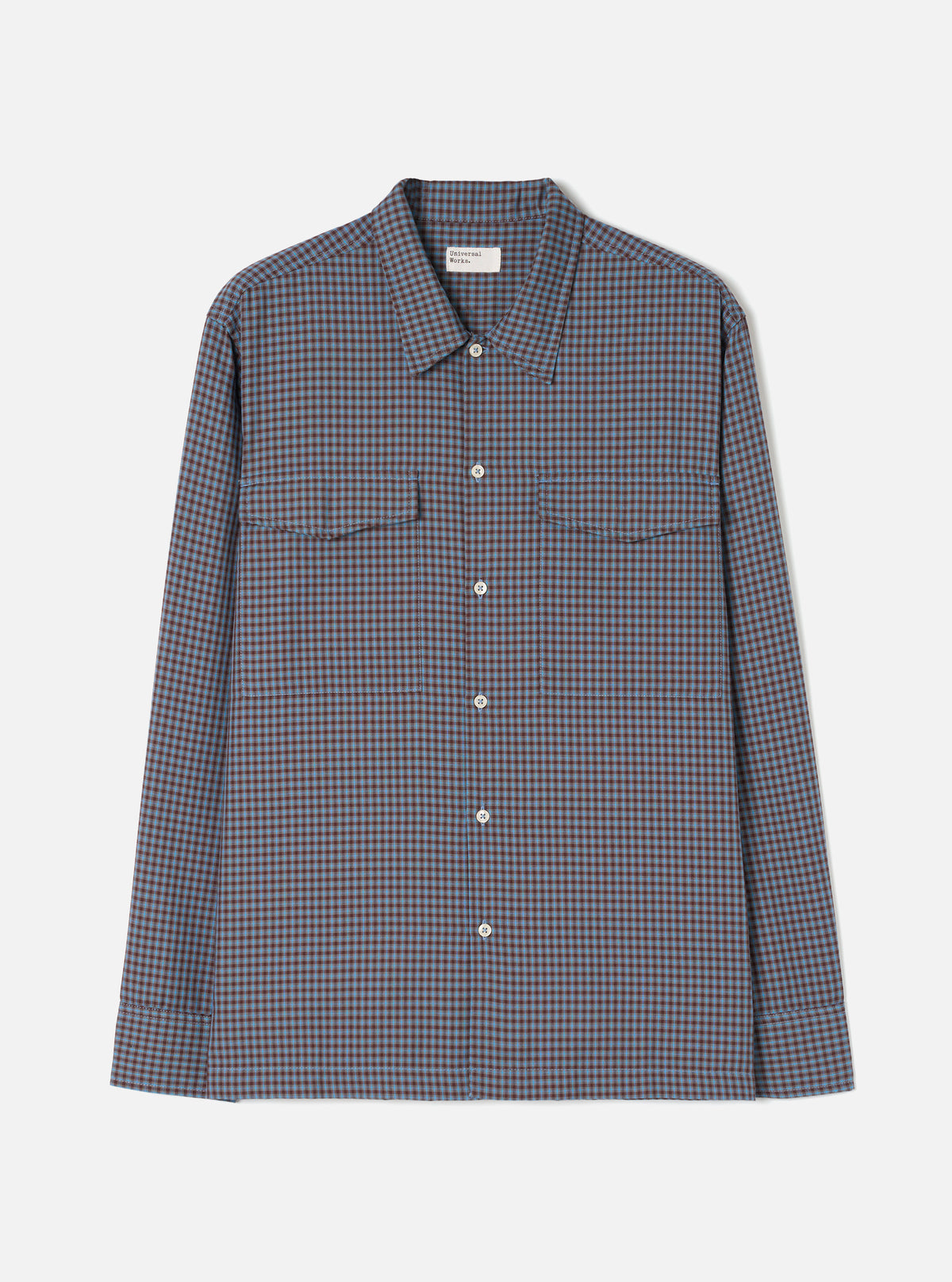 Blue/Brown Parker Check Attendant Shirt