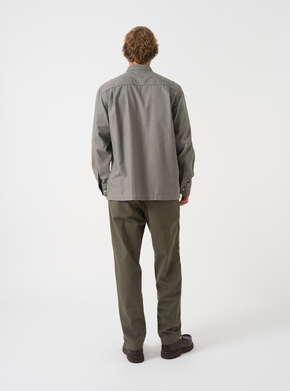 Sand/Olive Parker Check Attendant Shirt