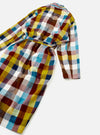 Multi Check Evans Check Long Dressing Gown
