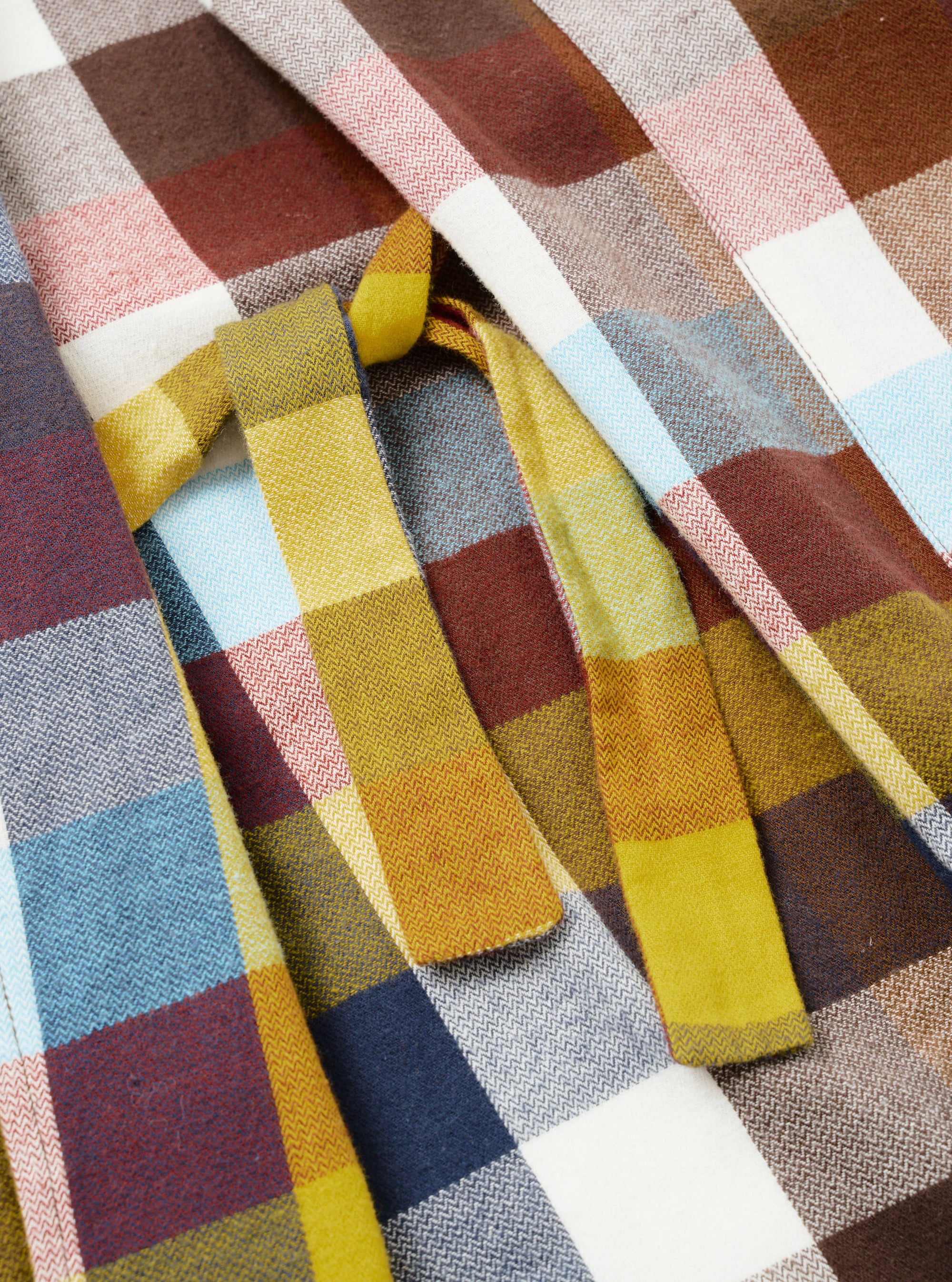 Multi Check Evans Check Long Dressing Gown