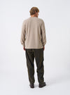 Olive Flock Chambray Pleated Track Pant