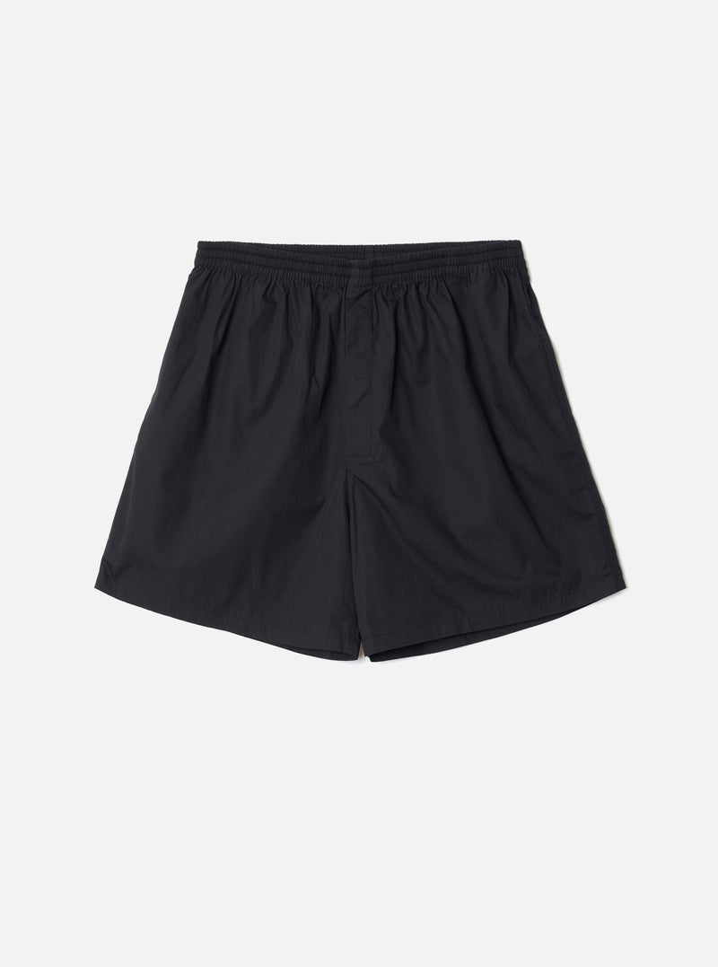 Black Broadcloth Boxer Shorts