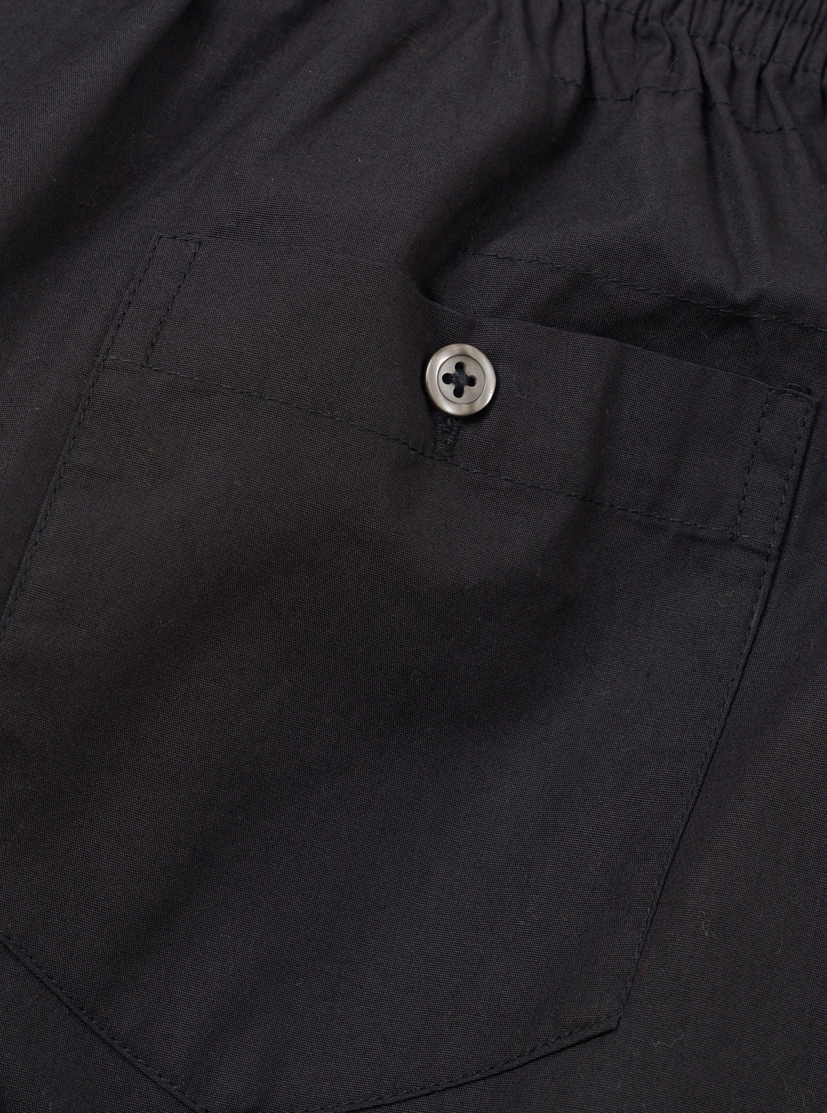 Black Broadcloth Boxer Shorts