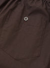 Brown Broadcloth Boxer Shorts