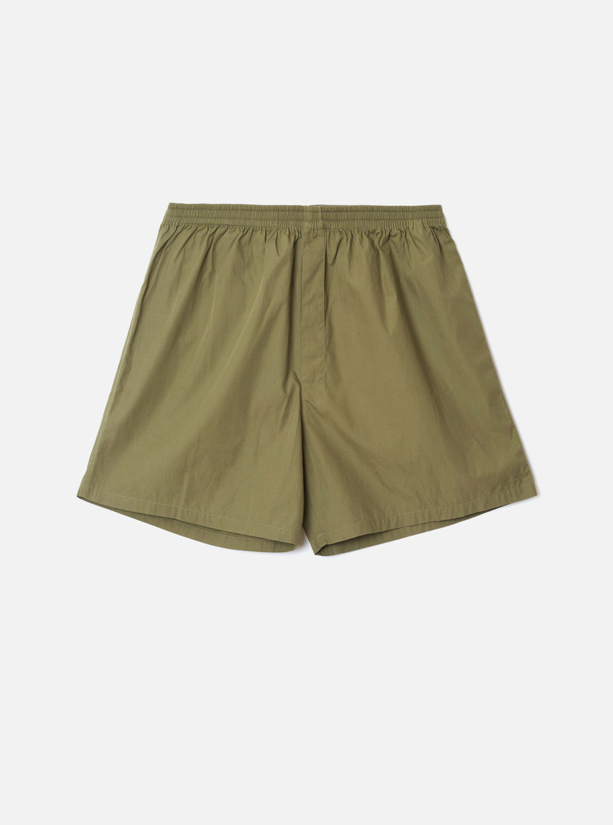 Olive Broadcloth Boxer Shorts