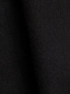 Close-up of the black Mowbray Boston Parka fabric, showing a soft, brushed wool-blend texture with fine surface fibres. The material has a dense, slightly napped finish in a deep black tone. No garment details or construction features are visible in this tight fabric shot.