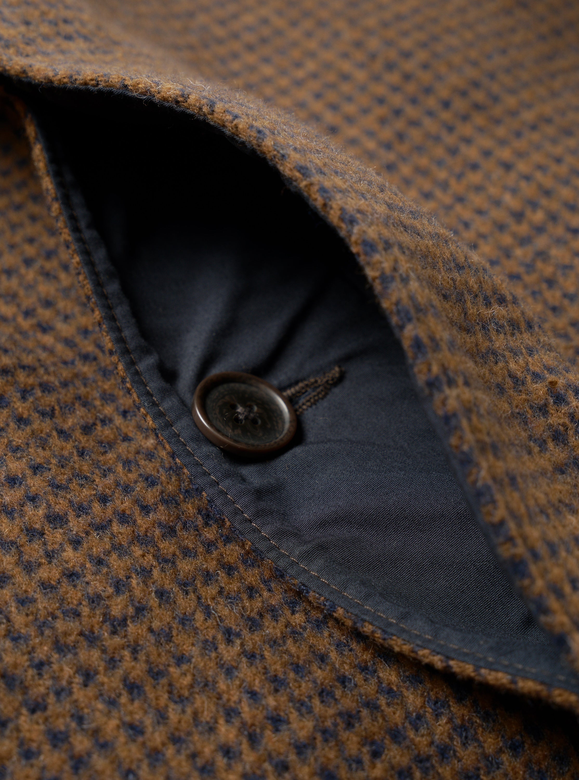 Men's Navy/Brown Wool Tweed Mix Stan Coat – Universal Works