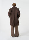 Navy/Brown Wool Tweed Mix Stan Coat