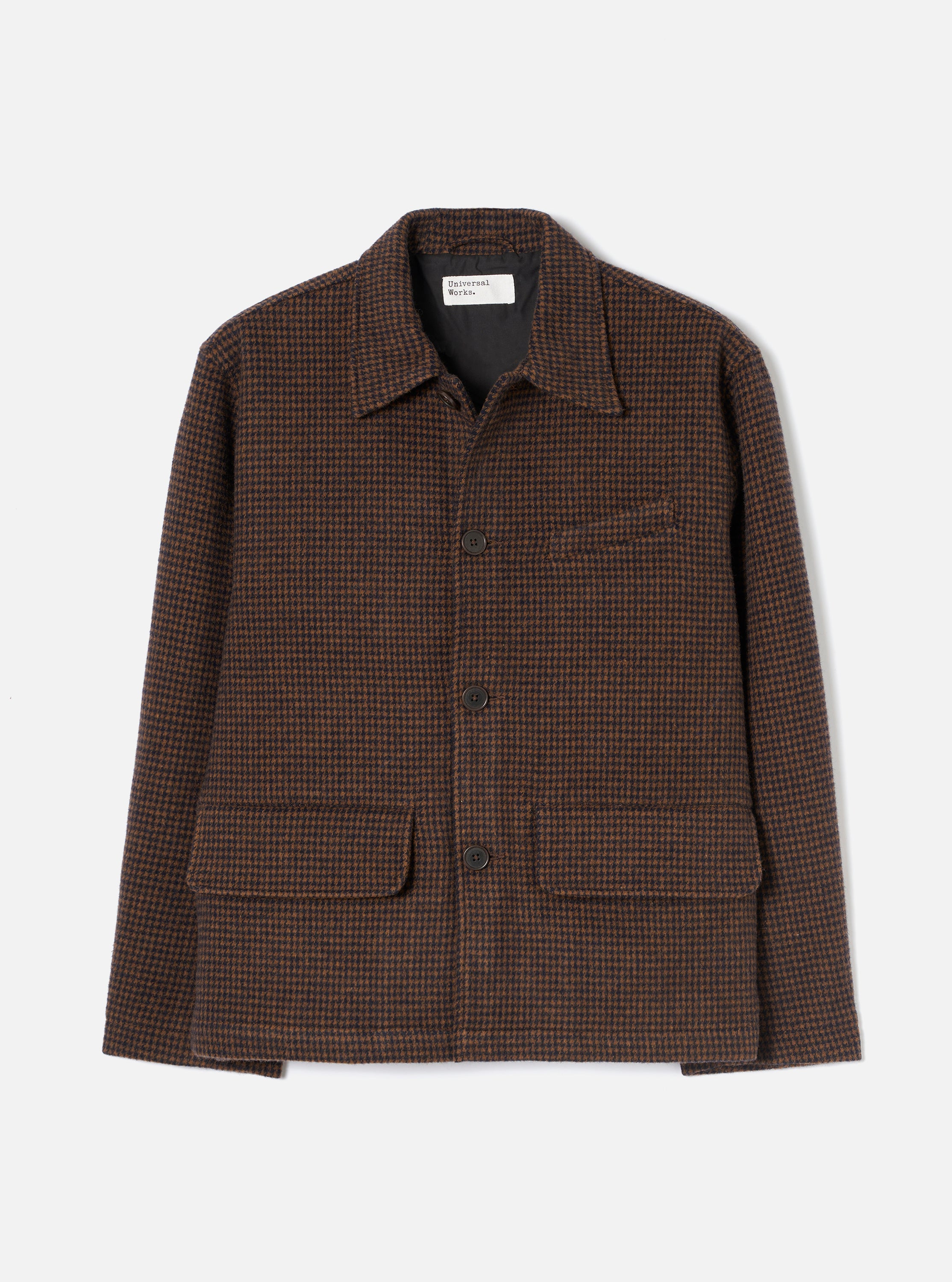 Men's Navy/Brown Wool Tweed Mix Franck Jacket – Universal Works