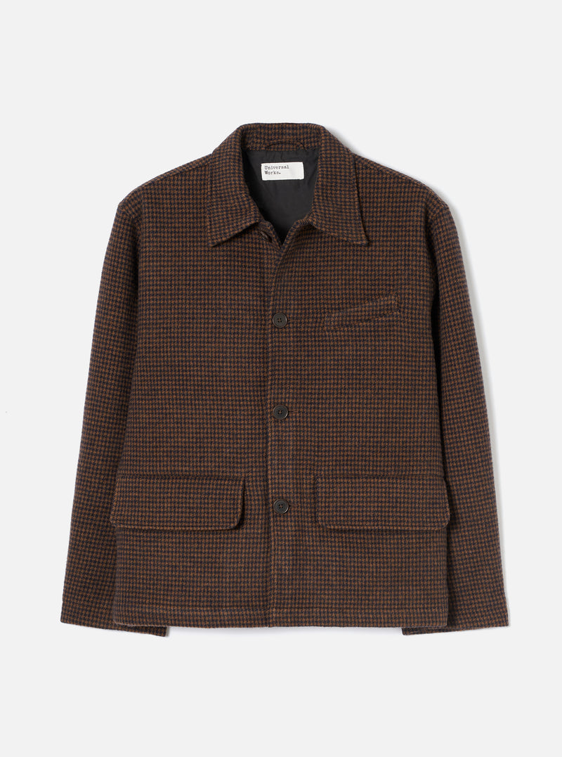 Navy/Brown Wool Tweed Mix Franck Jacket