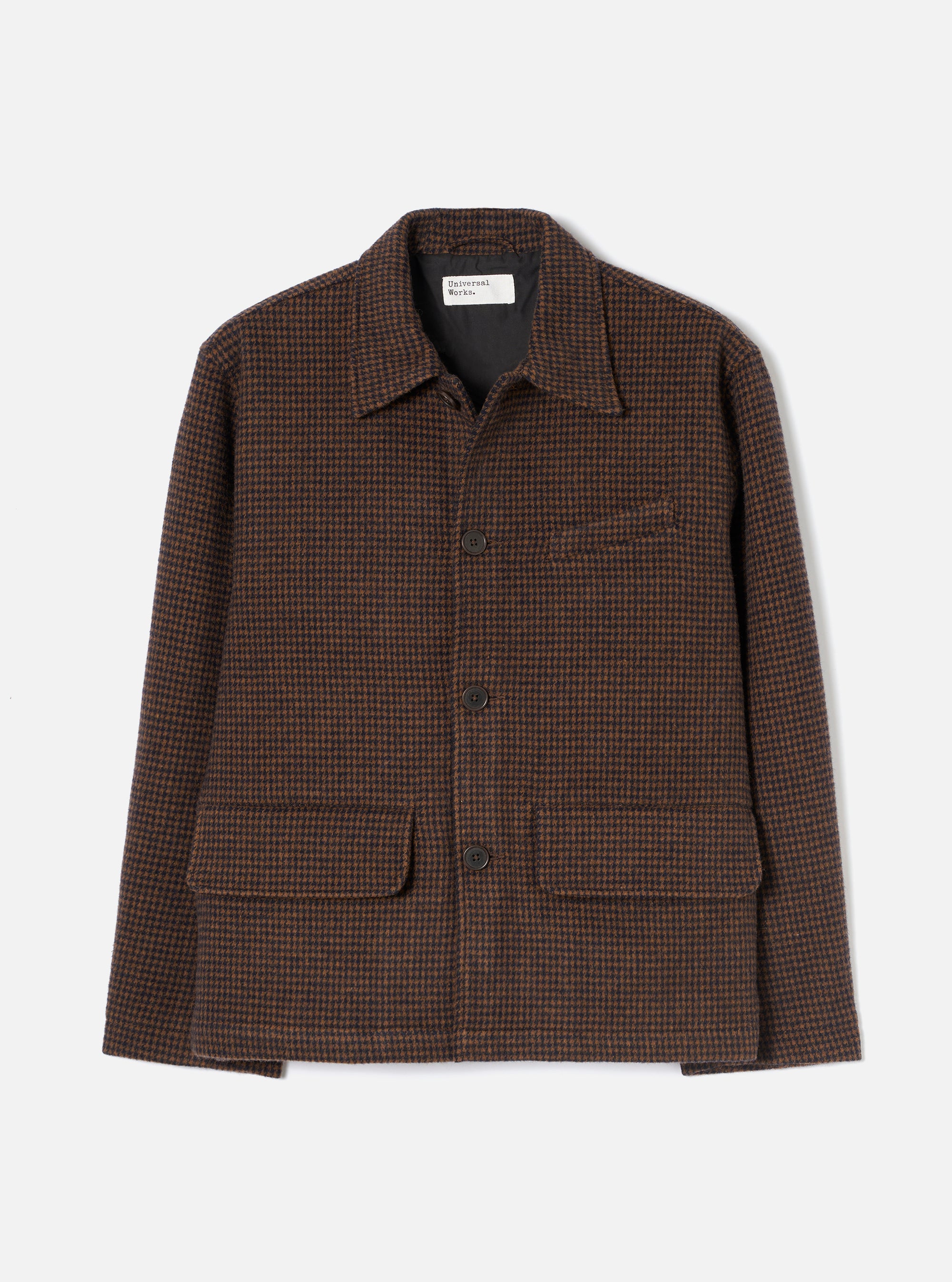 Navy/Brown Wool Tweed Mix Franck Jacket