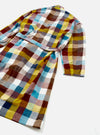 Multi Check Evans Check Short Dressing Gown