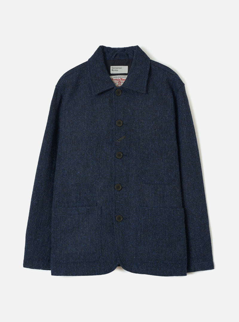 Blue/Black Harris Tweed OG Bakers Chore Jacket