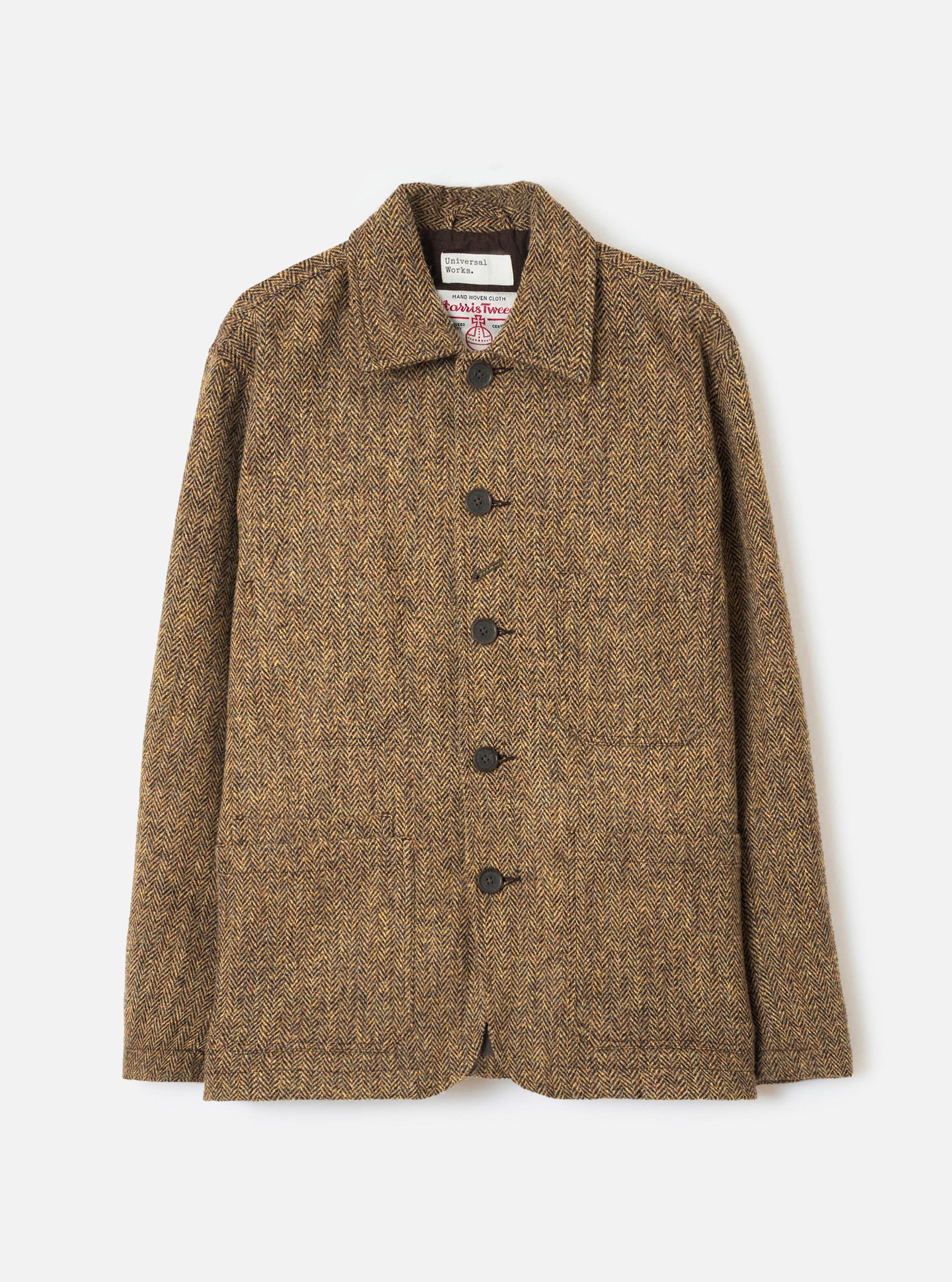 Men's Sand/Brown Harris Tweed OG Bakers Jacket – Universal Works