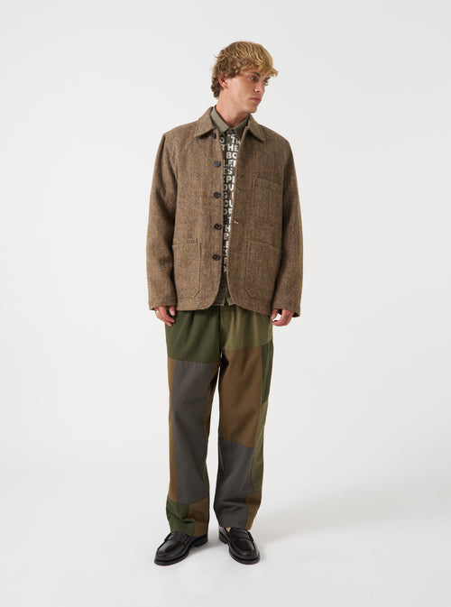 Sand/Brown Harris Tweed OG Bakers Chore Jacket