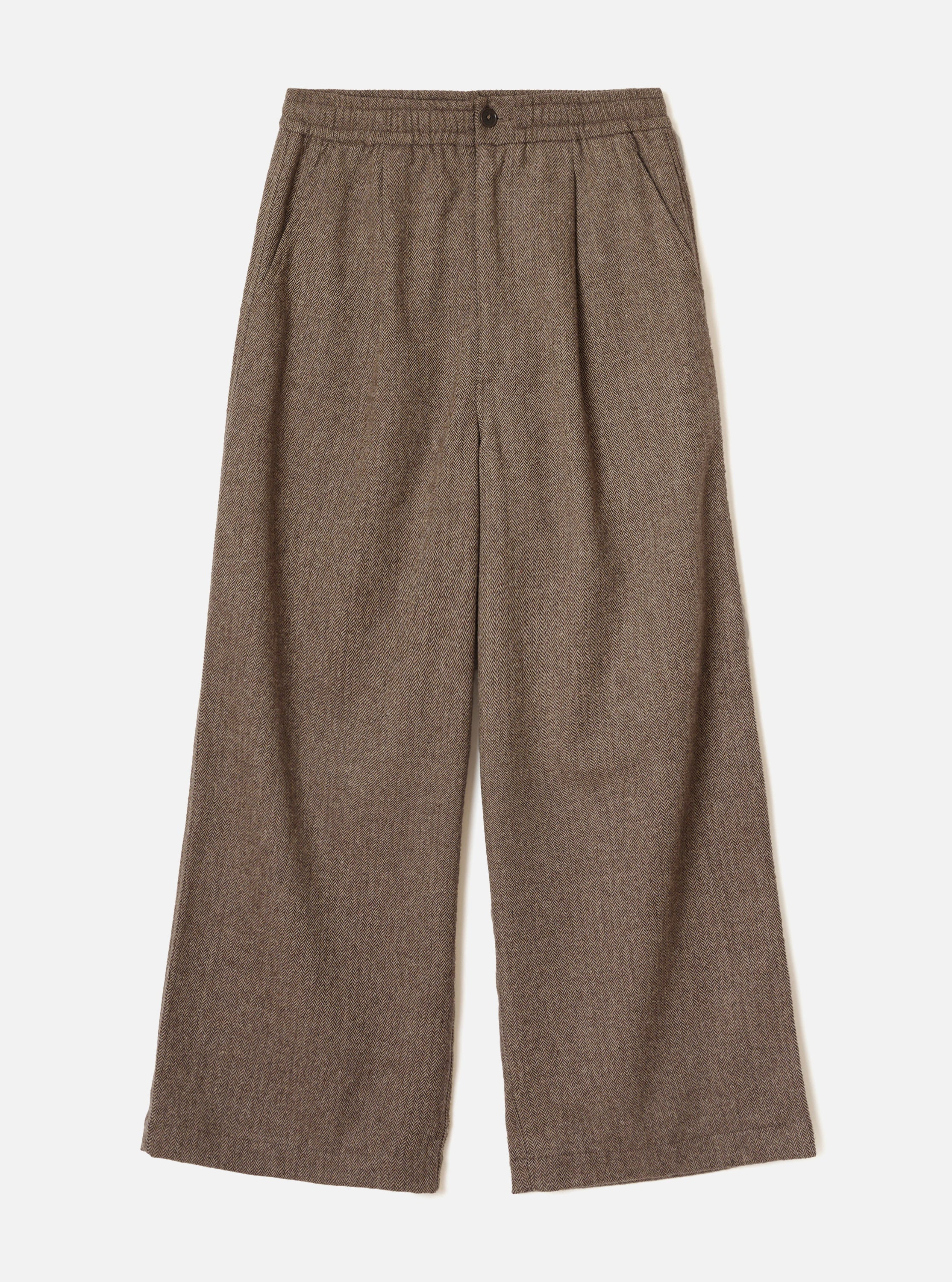 Men's Brown Wool Herringbone Gillespie Pant – Universal Works