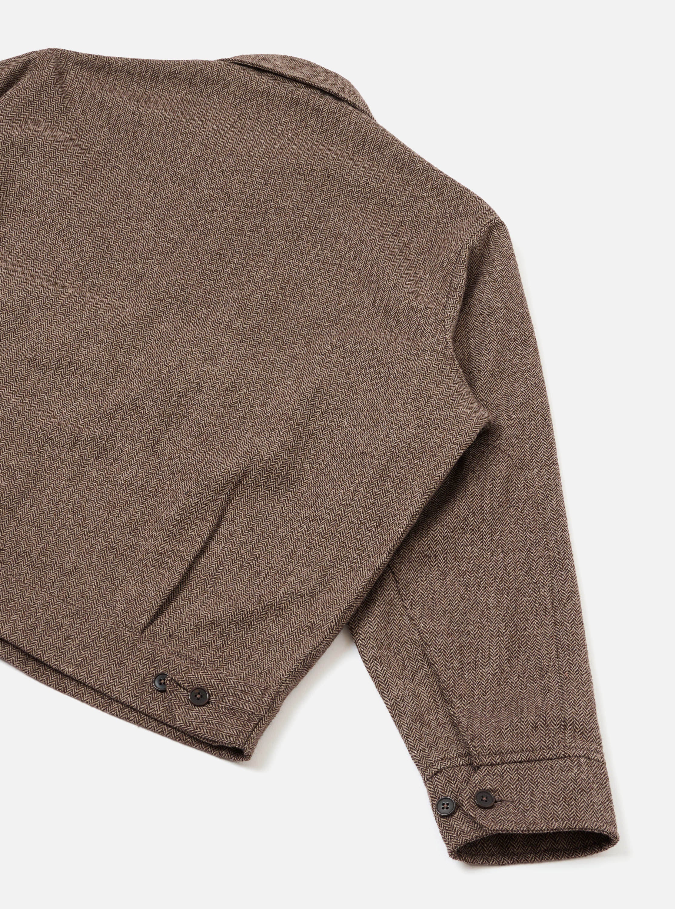Men's Brown Wool Herringbone E130 Jacket – Universal Works