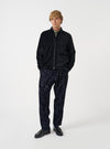 Black CPH Velvet Zip OS Shirt