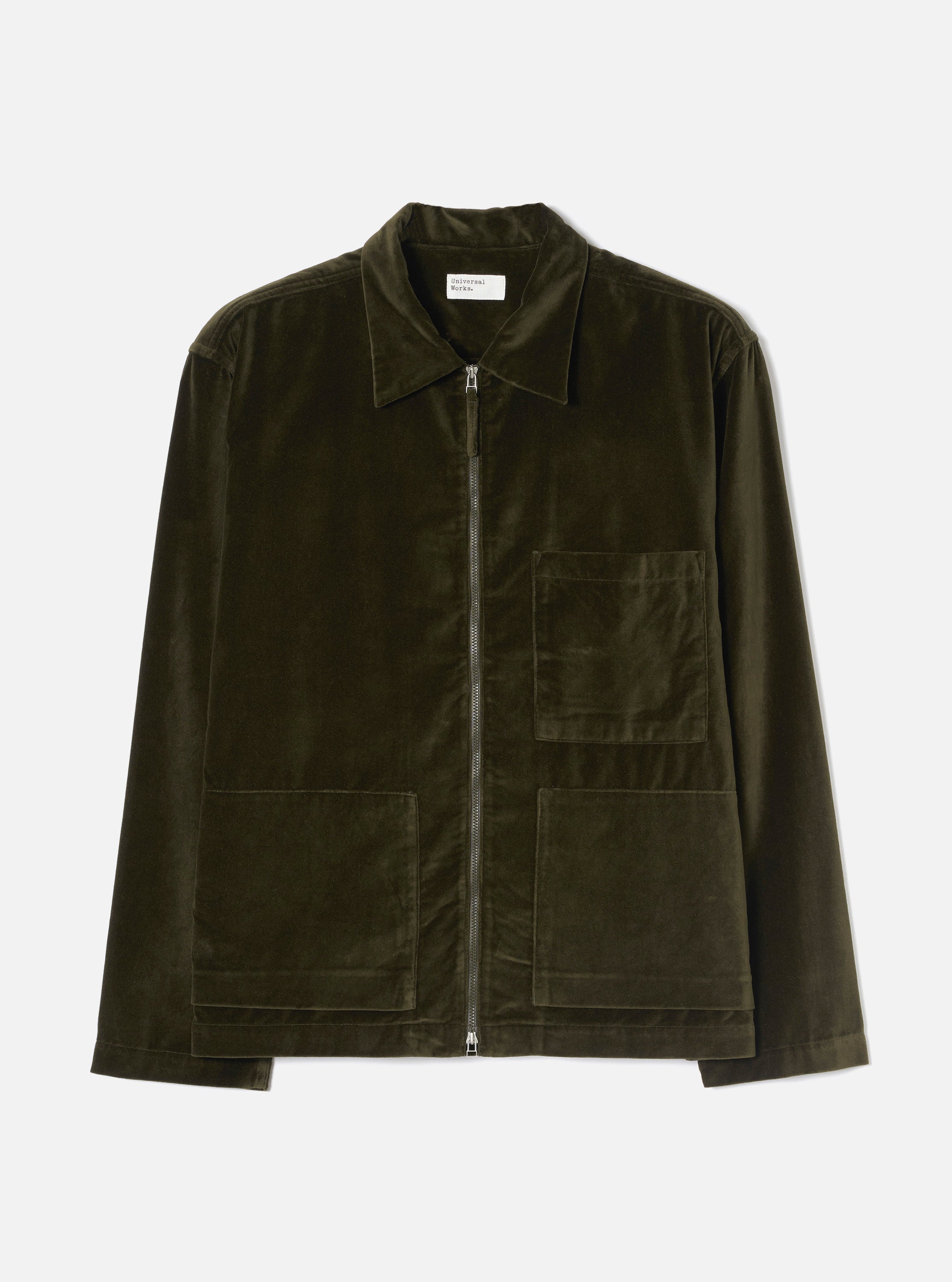Men's Olive CPH Velvet Zip OS Shirt – Universal Works