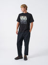 Black Single Jersey UW Print Core Tee