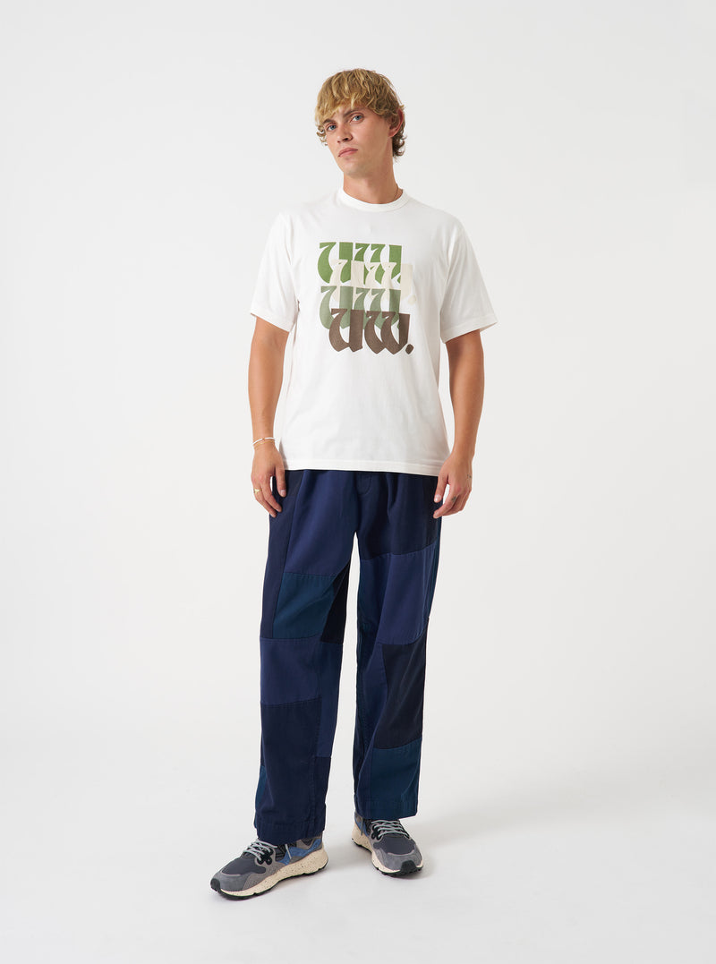 Ecru Single Jersey UW Print Core Tee